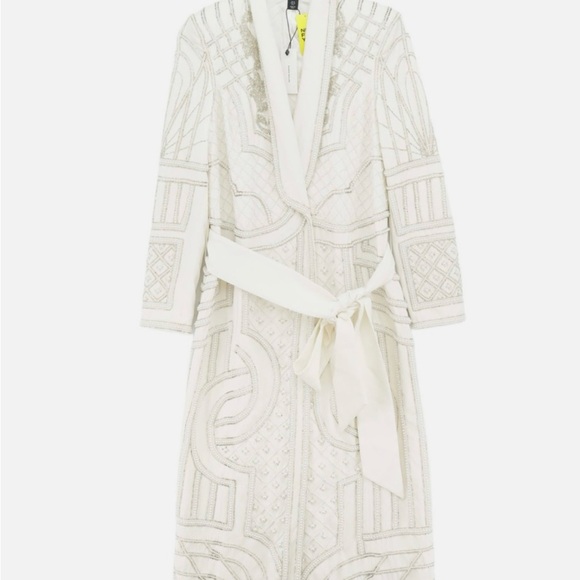 Karen Millen Crystal Embellished Woven Maxi Blazer Dress SIZE UK 10 RRP £549 - Picture 4 of 7